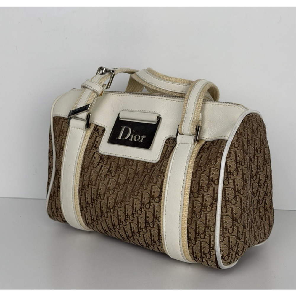 Christian Dior Vintage Street Chic Boston Bag Medium in Monogram Canvas 2006